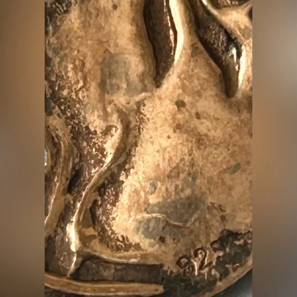 Vintage Cat Sterling Silver 925 Earrings - Picture 2 of 2